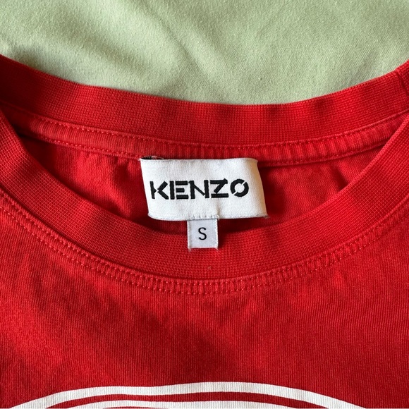 Red Kenzo Baby Tee in S - Picture 3 of 5